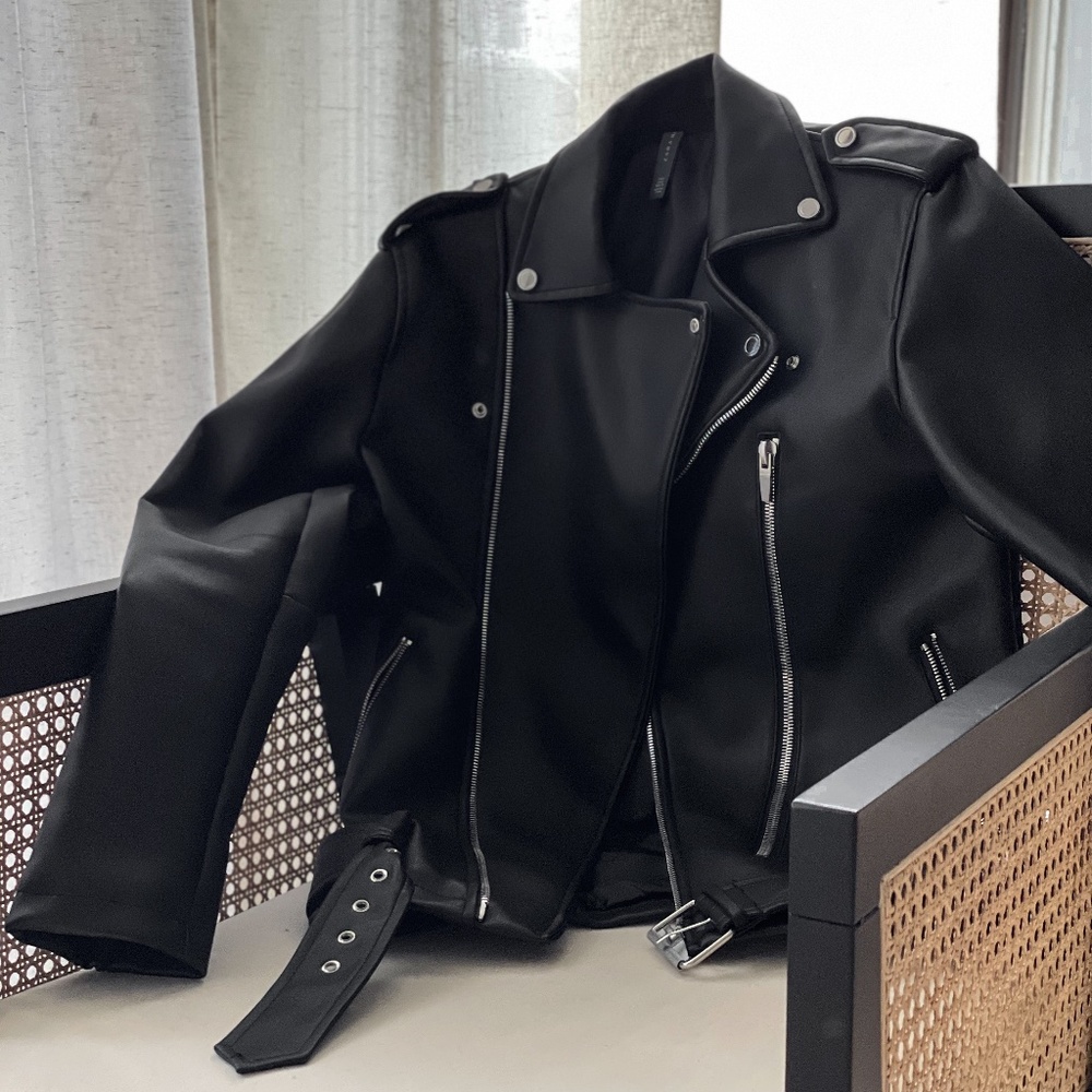 Mens Faux Leather Jacket